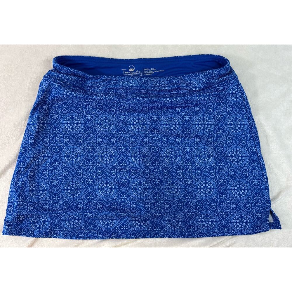 Tranquility Colorado Women's L Blue Medallion Athletic Skort